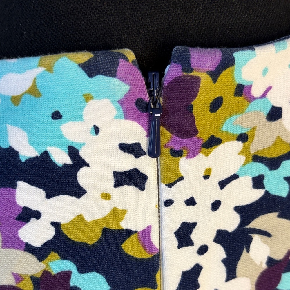 Lands' End Sleeveless Floral Midi Dress in Purple, White and Teal size 6 - Picture 6 of 15